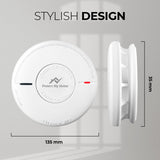 Protect My Home Smoke and Carbon Monoxide Detector Combo - CO & Smoke Alarm System with Hush Function, Self-Test Button, 10-Year Built-in Battery - Easy to Install, for Home & Office