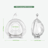 haakaa Ladybug Milk Collector 1.4oz/40ml 1pc - Wearable Nursing Cup | Soft Breast Shell | Breastmilk Saver | Portable Letdown Catcher for Pumping On The Go Breastfeeding Moms, Protects Sore Nipples