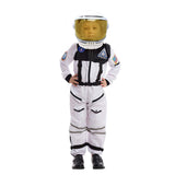 Spooktacular Creations White Astronaut Costume with Helmet, Space Suit for Toddler with Movable Visor, Kids Astronaut Halloween Costume for Cosplay, Party Favor Supplies (Small, 5-7 yrs)