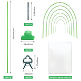 Saihisday Garden Netting Kit for Raised Beds, 10x30FT Ultra Garden Mesh Netting＆ 36Pcs 17 Inch Fiberglass Garden Hoops Row Cover Insect Netting Vegetables Fruits Flowers Protection from Insect Bird