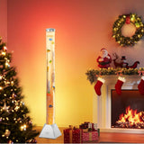 CALOVER 4FT Silver Sensory Bubble Tube Floor Lamp - Simulated Aquarium Relaxing Mood Light for Sensory Rooms, Home, Office | Perfect Christmas, Birthday Gift for Kids, Adults, Autism Therapy