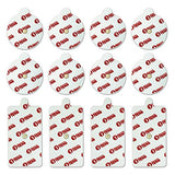 Discount TENS PowerDot 2.0 Compatible Electrodes with Magnetic Connector – 12 Replacement Pads (Version 2 – Magnetic), Red