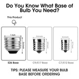 Meconard 36 Pack S14 LED Bulbs for Outdoor String Lights, Shatterproof Replacement Edison Bulbs for Patio String Lights Outdoor Waterproof, Warm White 2200K, Non-Dimmable, E26 Standard Base