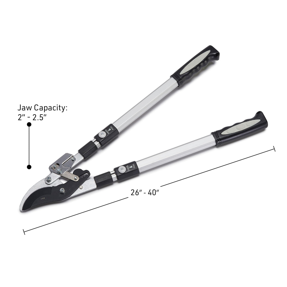 Kings County Tools Tree Trimmer Loppers with 26" - 40" Long Handles