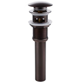 KES Bathroom Faucet Vessel Vanity Sink Pop Up Drain Stopper with Overflow Oil Rubbed Bronze, ALL Metal Rustproof Brass and 304 Stainless Steel, S2008A-ORB