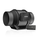 AC Infinity CLOUDLINE A6, Quiet 6” Inline Duct Fan with Speed Controller