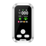Gedsffati 5in1 Plug in Carbon Monoxide Detector &Smoke & Combustible Natural Gas Detectors Combination Builti-in Backup Battery HD Screen [Smoke CO Gas Temp Humidity Sensor] for Home Travel (White)