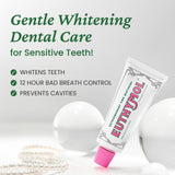 EUTHYMOL Whitening Toothpaste (3.7fl oz*3, Pack of 3) - Stain Removal in 2 Weeks, Long-Lasting Freshness for Sensitive Gum & Teeth. Bad Breath, Cavity Prevention. Recyclable Aluminum Tube