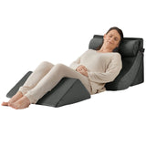 Axelrod Orthopedic Bed Wedge Pillow Set, Post Surgery Foam for Back, Neck and Leg Pain Relief Comfortable & Adjustable Ortho Pillows- Anti Snoring, Heartburn, Acid Reflux & GERD Sleeping Dark Grey