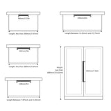 Peaha 10 Pack Kitchen Cabinet Handles 3-3/4 inch Black Pulls for Dresser Drawers Door Edge Finger Pull Aluminum Alloy Hardware