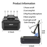 Gifts for Men Him, Cell Phone Stand with Bluetooth Speaker&Led Color Changing Light, Unique Gifts for Women Dad Her Husband, Cool Tech Gadget Wireless Speaker, Birthday Gifts for Men, Ideal Gifts