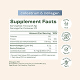 Bloom Nutrition Bovine Colostrum Powder with Vitamin B-12 for Gut Health, Immune Support, Hair Growth & Beauty Supplement | Unflavored, 25 Servings