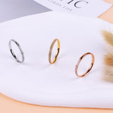 2-Pack 14K Gold Plated Stackable Bands for Oura Ring 5/Oura Ring Gen 4/3