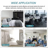 48Pack Hinge Pin Black Door Stopper, Adjustable Heavy Duty Hinge Pin Door Stop with Black Rubber Bumper Tips