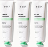 Boka Fluoride Free Toothpaste Nano Hydroxyapatite, Helps Remineralize, Appropriate for Sensitive Teeth, Whitening - for Adult, Kids Oral Care - Refresh Mint Flavor, 4 Fl Oz 3Pk
