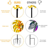 VEWOSTAR Metal Sunflower Wind Spinner Outdoor,13Inch Large Double Windmill Pinwheels with Stake,Kinetic Wind Sculpture Outdoor for Yard, Garden, Lawn Decorations
