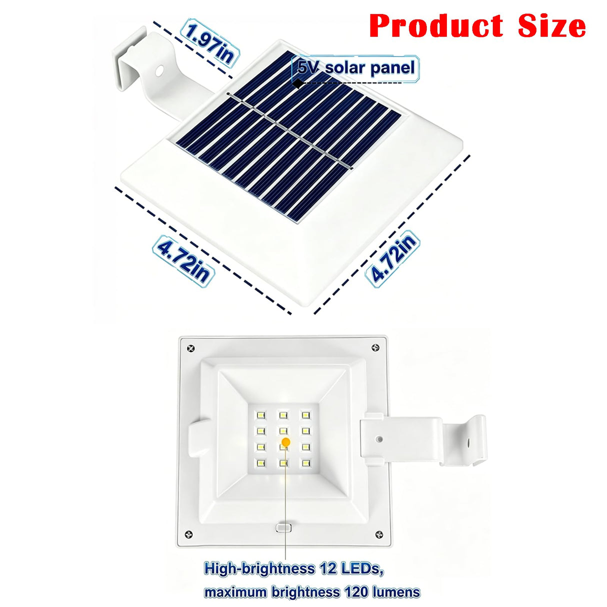 Solar Flag Pole Light, Bright White 6000k Flagpole Light Upgrade Solar Powered for 5ft 6ft Flag Pole,Waterproof Outdoor Dusk to Dawn Led Solar Lights,Outside House Garden Yard American Flags Decor