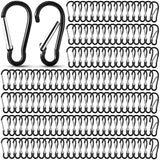 300 Pcs 2" Carabiner Bulk Spring Snap Hooks Bulk Aluminum Alloy Clip Keychain for Hanging Camping Hiking Traveling Fishing Outdoor Activities