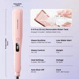 Wavytalk Steam Hair Straightener Steam Sesh for Less Heat Damage, Flat Iron