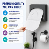 MP MOZZPAK Toilet Seat Covers Disposable Flushable – 2000 Sheets (8 Packs of 250) | Flushable Half-Fold Paper Liners | Hygienic Protection for Public Restrooms, Travel, Hotels, Kids Potty Training