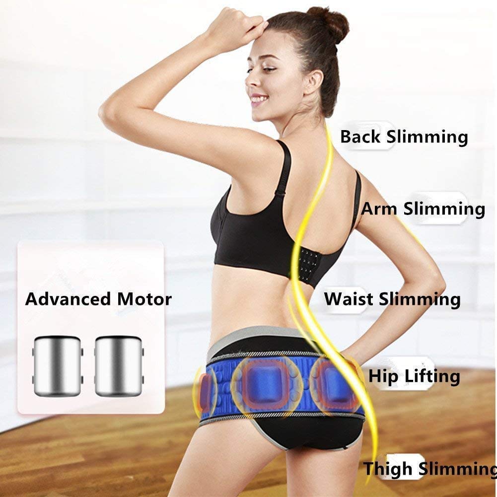 Burning Fat Slimming Belt Electric Weight Lose Magnet Belt Vibration Massage Rejection Shaper Bel of Fat Machine for Waist, Thigh, Hip, Leg