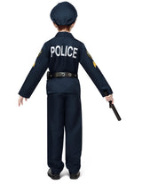 JOYIN Toy Halloween Kids Police Costume, Police Officer Costume for Boys, Kids Cop Outfit with Toy Accessories for Unisex Halloween Pretend Roleplay, Themed Party (Small, 5-7 yrs)
