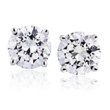 The Diamond Channel CERTIFIED 1 to 12 Carat LAB GROWN Solitaire Diamond Stud Earrings Round Cut 4 Prong Screw Back (F-G Color, VS1-VS2 Eye Clean Clarity)