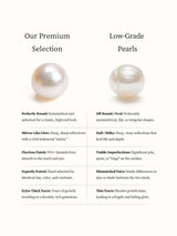 LOIPURI Genuine Freshwater Pearl Drop Earrings for Women 14K Gold Plated
