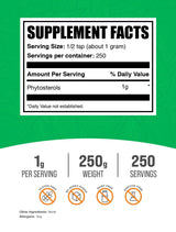 BulkSupplements.com Phytosterols Powder - Phytosterols Supplement, Beta Sitosterol Supplement - Sourced from Soy, Gluten Free, 1g per Serving, 250g (8.8 oz) (Pack of 1)