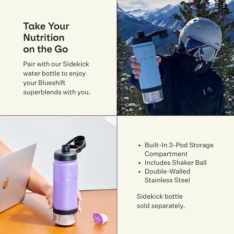 Blueshift Immune Ultra, Immune Support Drink Mix with Immune Support Vitamins, Vitamin C, Zinc, Epicor, Wellmune, Elderberry & Immune-Defending Pre+Probiotics, Blueberry Acai, 14 Pack