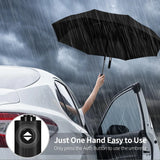 Yoobure Windproof Travel Umbrella, Automatic Umbrellas for Rain, Portable & Compact Umbrella for Backpack, Sun Umbrella for Walking, Folding Small Umbrella for Car, Lightweight Strong UV Protection