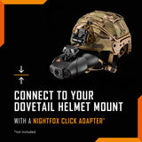 Nightfox Swift USB Rechargeable Night Vision Goggles - Head Mounted, Wide Viewing, 1x Magnification, Close Quarters Tactical Infrared Binoculars for Adults