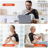 Viconor Red Light & Infrared LED Shoulder Wrap – Heated Comfort Pad with Adjustable Light & Heat Settings – USB & Plug-In, Left or Right Shoulder