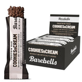 BAREBELLS Barebells Protein Bars Cookies & Cream - 12 Count, 1.94oz Bars - Protein Snacks with 20g of High Protein - Chocolate Protein Bar with 1g of Total Sugars - On The Go Protein Snack & Breakfast Bars