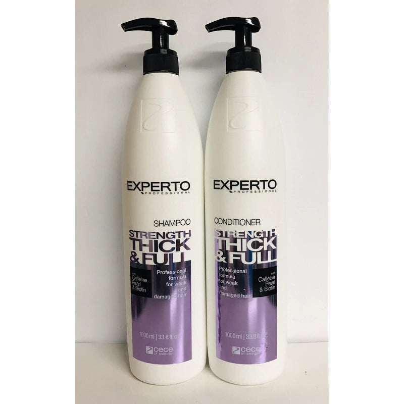 Experto Professional ~ Strength Thick & Full Shampoo & Conditioner with Caffeine