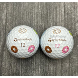 Taylormade TP5 Pix Duo of Donut Logo Golf Balls (2)
