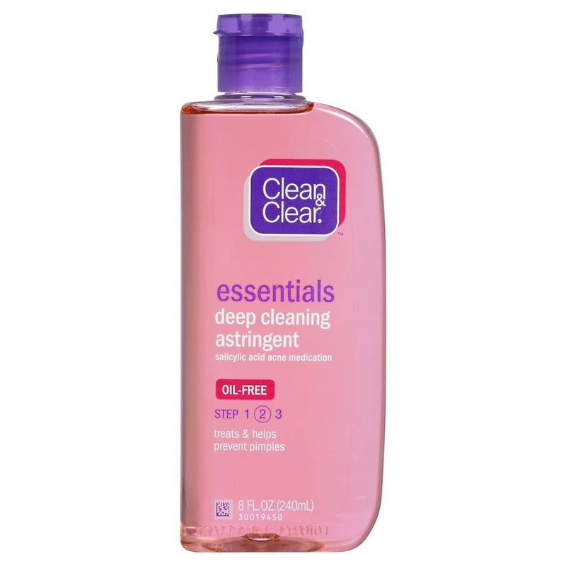 Clean & Clear Deep Cleaning Oil-Fighting Face Astringent, 8 oz, 2 pk
