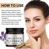 Wild Yam Skin Cream, Natural Relief for Menopause Dry Skin, Menopause Botanical Balancing Body Cream, Skin Care Product for Women and Men - Specification: 1 Count, Net Weight: 60g