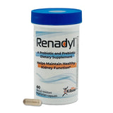 Renadyl Kidney Probiotic Supplement | Urea, Creatinine, & Uric Acid Support | 45 Billion CFUs | Clinically Tested, Non-GMO, & Made in USA, 60 Capsules (1 Bottle, 1 Month Supply)