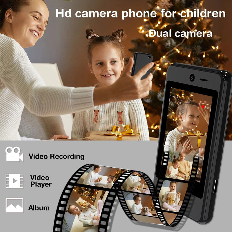 PTHTECHUS Kids SmartPhone, Mobile Phones for Kids with Two-way Talk Game Music, phones for 5-11 age kids real phones For all carriers