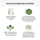 Akamai Mineral Toothpowder Remineralizes, Natural Ingredients for Oral Health - SELECT: Glass Jar (2mo supply)