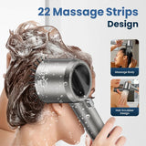 JOMST Filtered Shower Head with Handheld,High Pressure Shower Head 4 Spray Modes,Shower Head with ON/OFF Switch for Pets,Built-in Power Wash to Clean Tub,Shower Heads Combo with Stainless Steel Hose