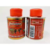 PARTANNA Extra Virgin Olive Oil *Set of Two* Mini Tin 3.4 fl oz Product of Italy