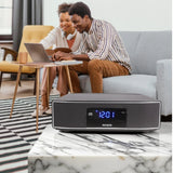 Aiwa AIWA Exos Home Speaker, Premium 30W RMS Sound System with CD Player, Bluetooth Connectivity, FM Radio, Optical Digital Input, Dual 1 Tweeters + Dual 2 Bass Units, IR Remote Control