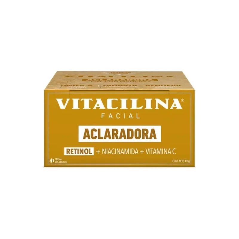 Vitacilina Facial Crema Aclaradora Retinol Día Noche 100gr Momento De Aplicación Día/noche Tipo De Piel Todo Tipo De Piel