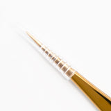 CHAZON TWEEZERS GOLD- Pinzas de punta de precisión de titanio para cejas, vello facial y cabello encarnado, pinzas virales