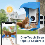 Hummingbird Feeder with Camera, Smart Bird Feeder with Camera Solar Powered, Free AI Identify Bird Species, Auto Capture Bird Videos, Ideal Gift for Bird Lover (2.4G HZ WiFi)