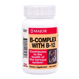 Rugby / Major B-Complex B-12 Vitamins - 100 Tablets | No Gluten (Exp 1-2026)