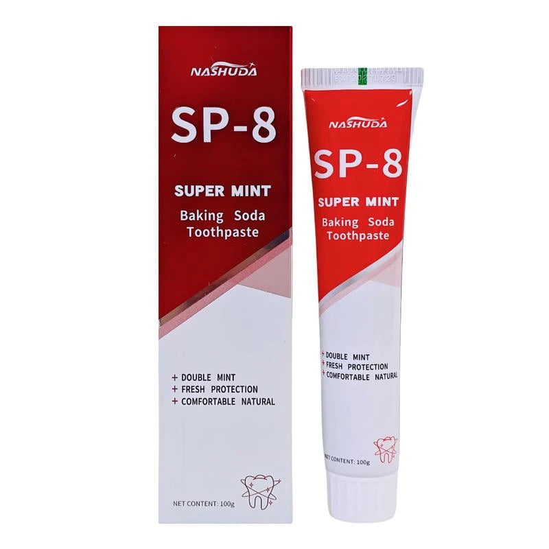 NASHUDA SP-8[Triple Whitening]Probiotic Whitening Toothpaste, Free of Fluoride,Hydrpxyapatite, Anti plaque, Oral Health Management - Specification: 1 PCS