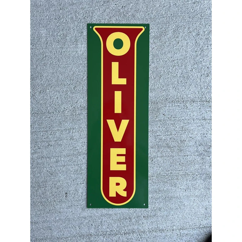 Oliver tractors 18x6  advertising garage sign Farming Farm Sign